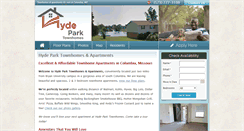 Desktop Screenshot of hydeparktownhomes.com