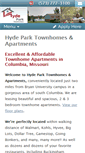 Mobile Screenshot of hydeparktownhomes.com